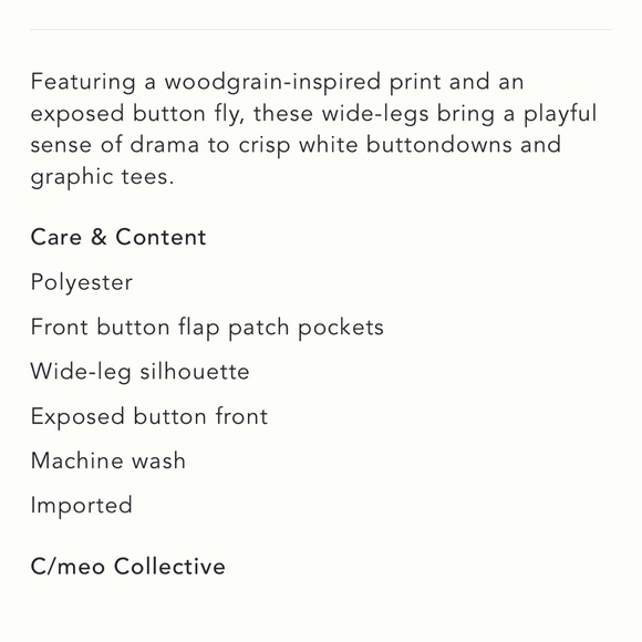 Anthropologie Pants NWT Size L Wide Leg Trouser Green Ivory Print - Picture 13 of 15